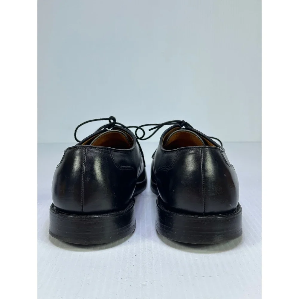 Allen Edmonds Fairgate Mens 12 D Black Leather Cap Toe Derby Dress Shoes 31281